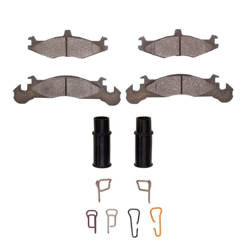 DFC 5000 Advanced Semi-Metallic Front Brake Pads and Hardware Kit, Dodge Charger 1983-1990