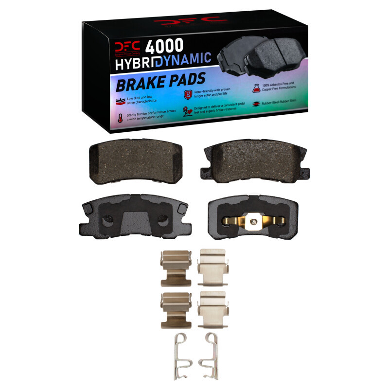 DFC 00-17 Chrysler 200 Rear 4000 HybriDynamic Brake Pads and Hardware Kit