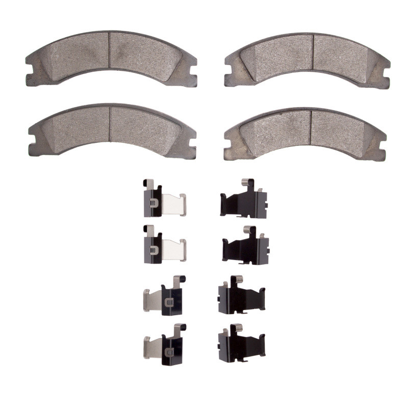 DFC 5000 Advanced Semi-Metallic Rear Brake Pads and Hardware Kit, Ford E-450 Super Duty 2008-2025