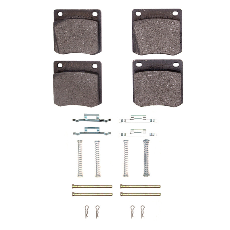 DFC 5000 Advanced Semi-Metallic Rear Brake Pads and Hardware Kit, Nissan 280ZX 1979-1981