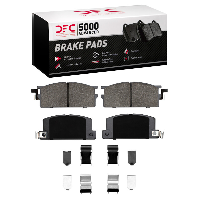 DFC 81-83 Chevrolet LUV Front 5000 Advanced Semi Metallic Brake Pads and Hardware Kit