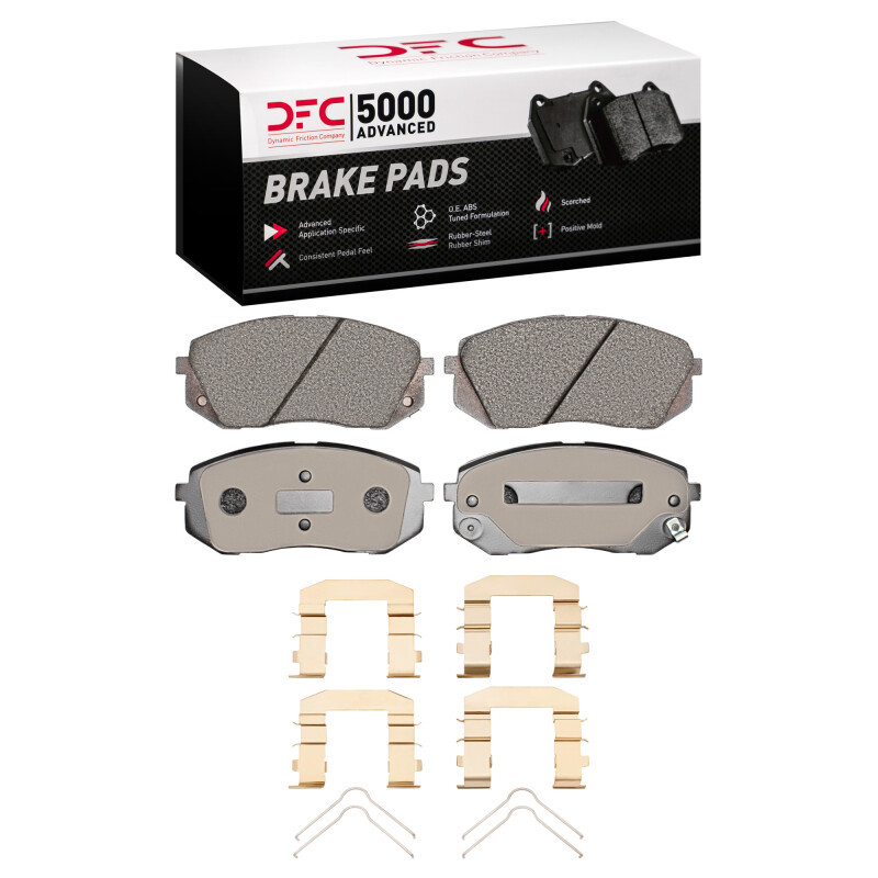 DFC 10-17 Hyundai Tucson Front 5000 Advanced Ceramic Brake Pads and Hardware Kit