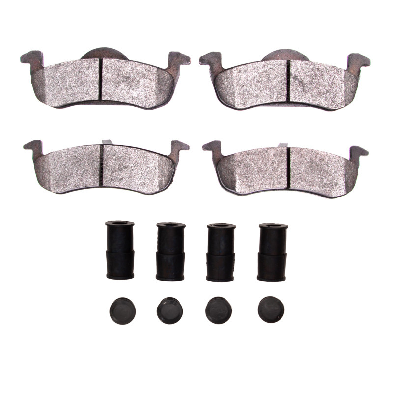 DFC 5000 Advanced Semi-Metallic Rear Brake Pads and Hardware Kit, Ford Expedition 2007-2016