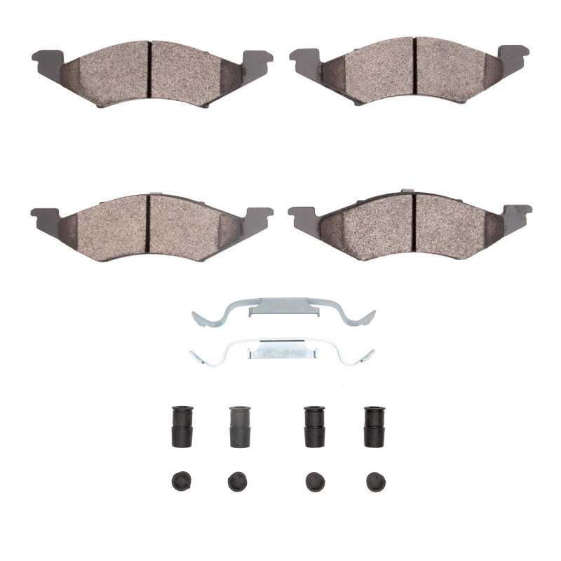 DFC 81-82 Ford EXP Front 5000 Advanced Semi Metallic Brake Pads and Hardware Kit
