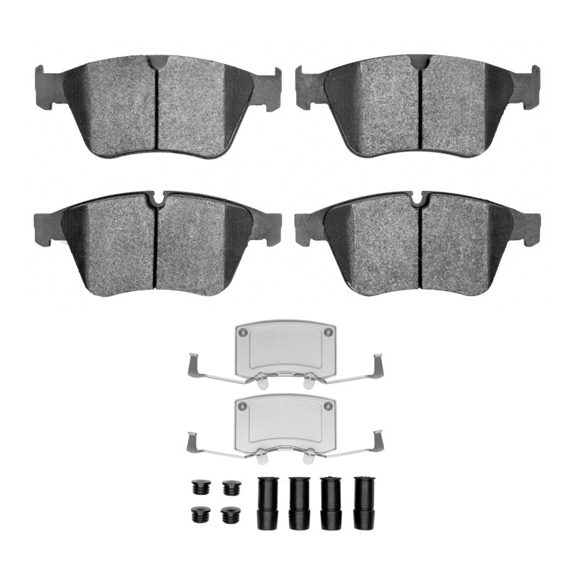 DFC 5000 Advanced Low-Metallic Front Brake Pads and Hardware Kit, Mercedes-Benz R63 AMG 2007-2011