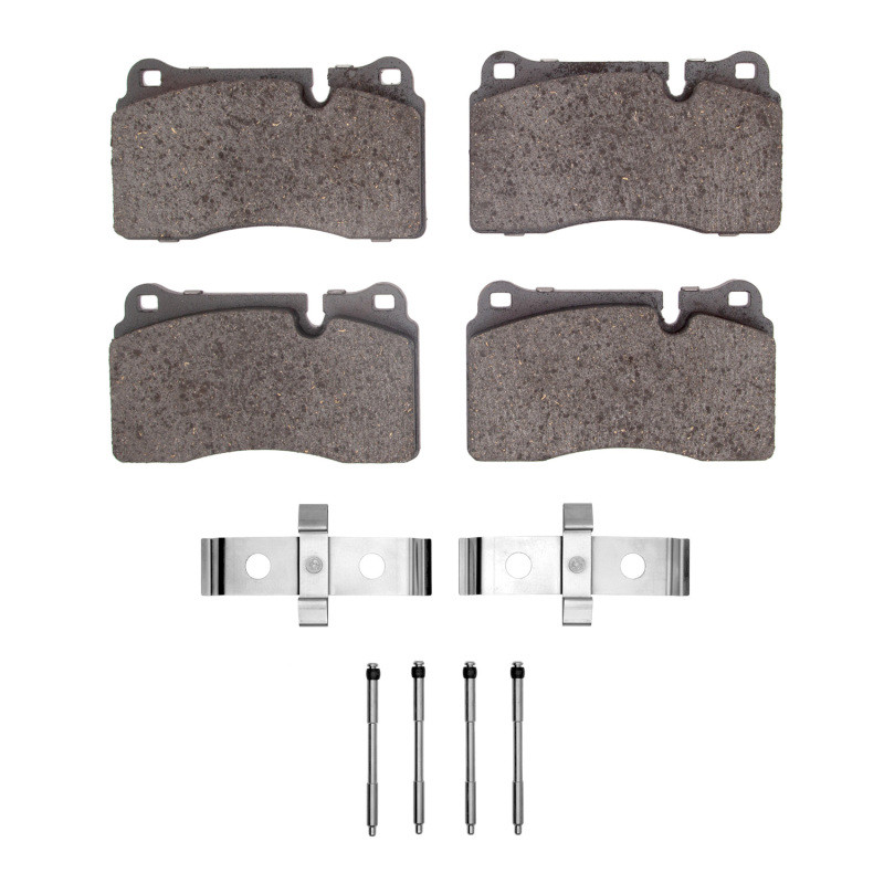 DFC 5000 Advanced Low-Metallic Front Brake Pads and Hardware Kit, Land Rover Range Rover Sport 2006-2009