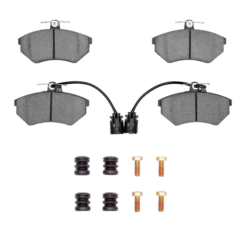DFC 4000 HybriDynamic Front Brake Pads and Hardware Kit, Volkswagen Jetta Sedan/Golf 1994-1995