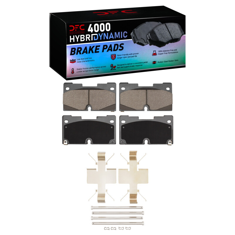 DFC 4000 HybriDynamic Front Brake Pads and Hardware Kit, Cadillac Escalade ESV 2019-2025