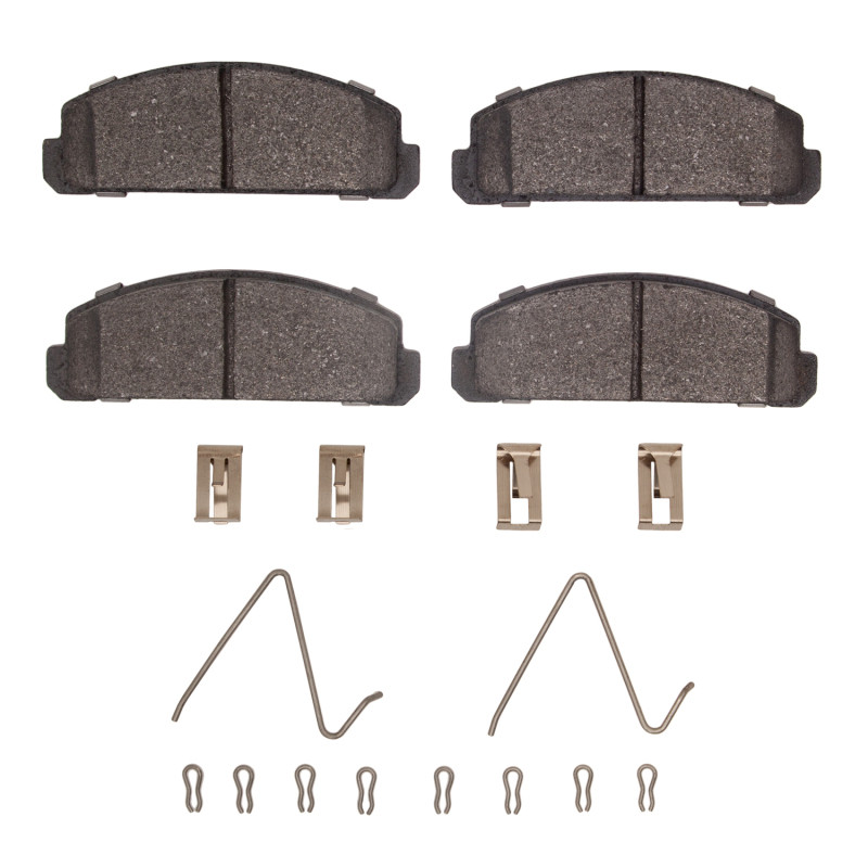 DFC 5000 Advanced Semi-Metallic Front Brake Pads and Hardware Kit, Mazda GLC 1977-1983