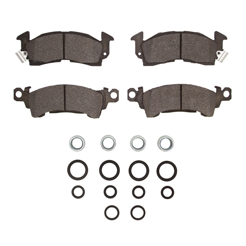 DFC 5000 Advanced Semi-Metallic Rear Brake Pads and Hardware Kit, Buick Electra 1976-1978