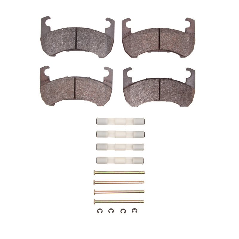 DFC 5000 Advanced Semi-Metallic Front Brake Pads and Hardware Kit, Buick Skyhawk 1976-1980