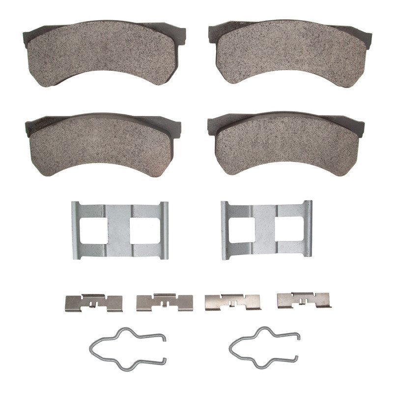 DFC 4000 HybriDynamic Front/Rear Brake Pads and Hardware Kit, Freightliner MT35 / 2016-2024