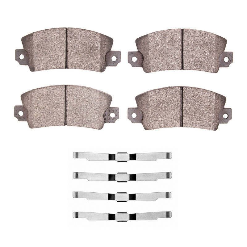 DFC 5000 Advanced Semi-Metallic Front Brake Pads and Hardware Kit, Renault LeCar 1976-1983
