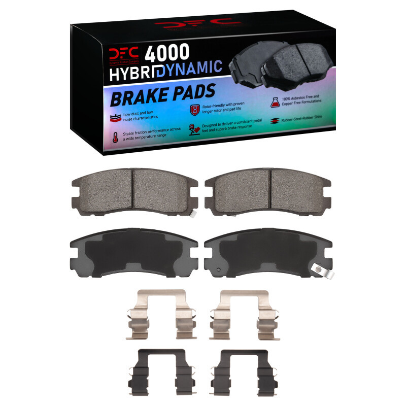 DFC 88-99 Dodge Stealth Rear 4000 HybriDynamic Brake Pads and Hardware Kit