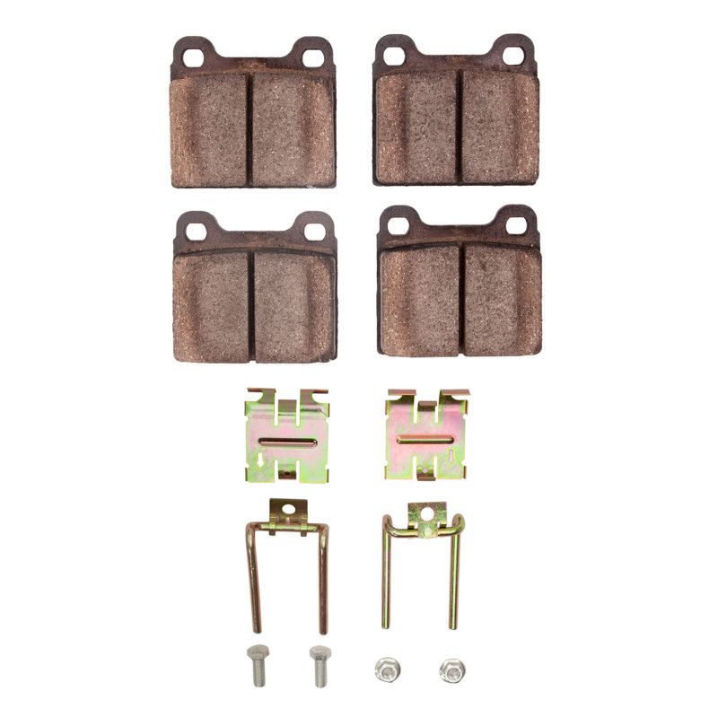DFC 5000 Advanced Semi-Metallic Front Brake Pads and Hardware Kit, Audi Fox 1973-1980
