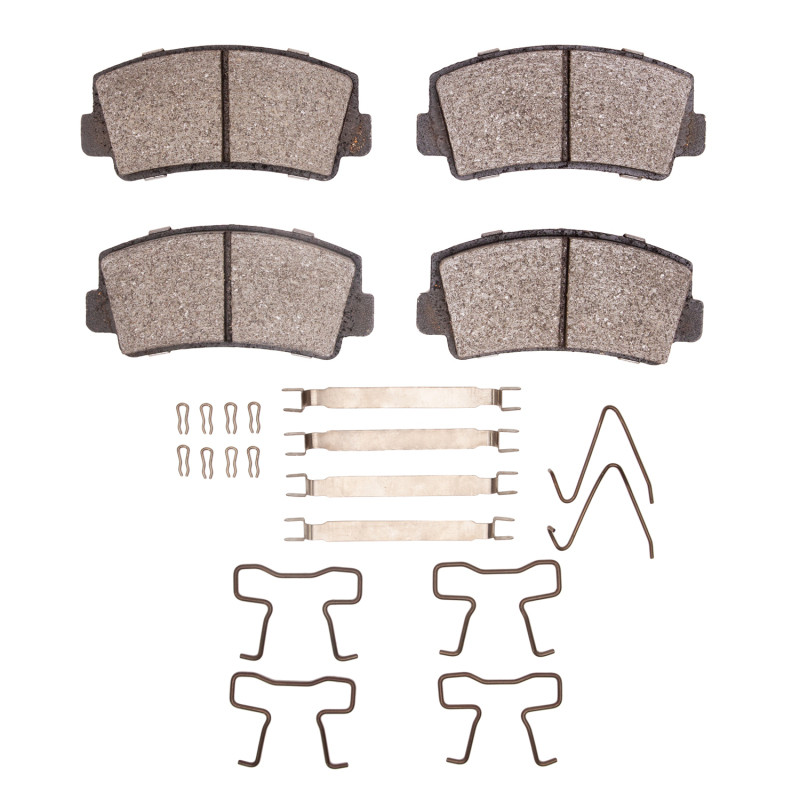 DFC 4000 HybriDynamic Front Brake Pads and Hardware Kit, Ford Courier (USA/Canada) 1970-1984