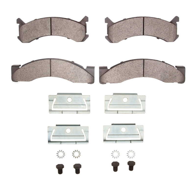 DFC 5000 Advanced Semi-Metallic Front Brake Pads and Hardware Kit, Dodge M400 1973-1979