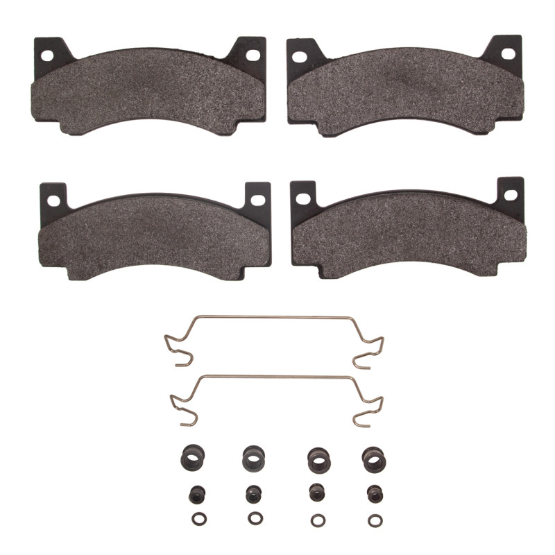 DFC 5000 Advanced Semi-Metallic Front Brake Pads and Hardware Kit, Chrysler Imperial 1973-1978