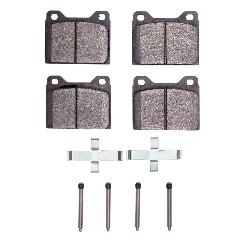 DFC 5000 Advanced Semi-Metallic Front Brake Pads and Hardware Kit, Volvo 142/144/145 1967-1974