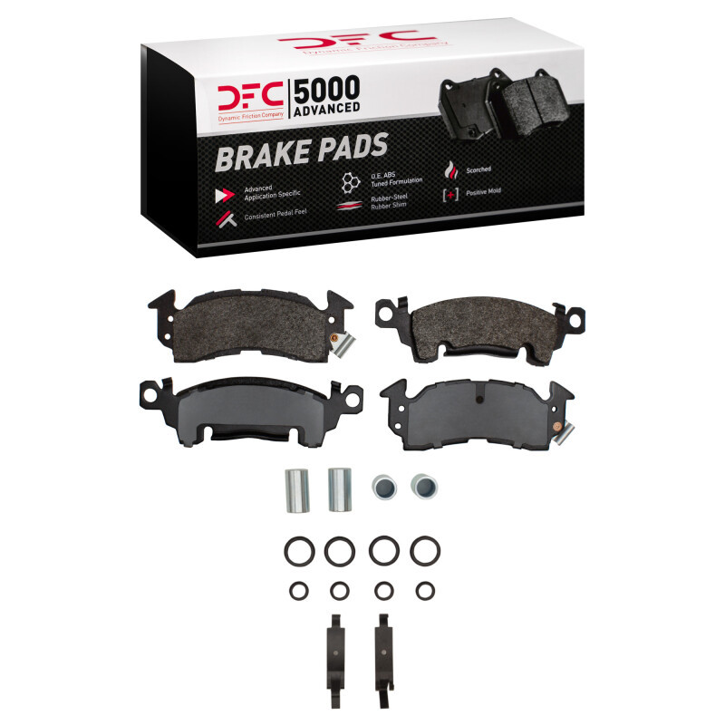 DFC 67-73 Buick Electra Front 5000 Advanced Semi Metallic Brake Pads and Hardware Kit