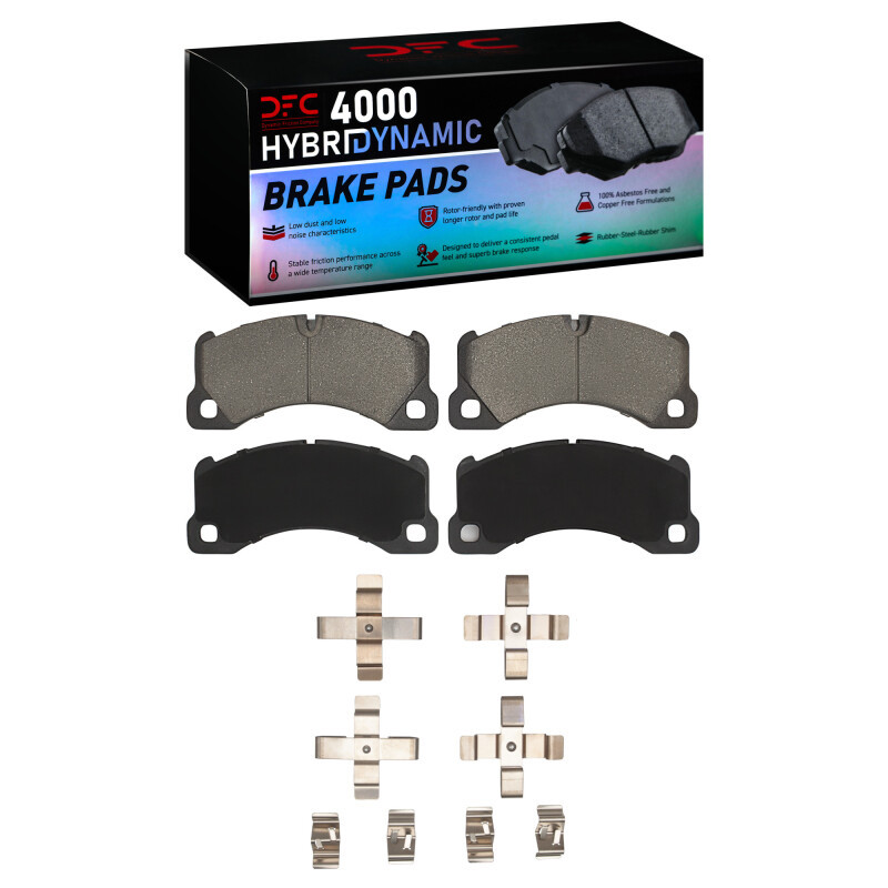 DFC 4000 HybriDynamic Front Brake Pads and Hardware Kit, Audi RS e-TRON GT Performance 2008-2025