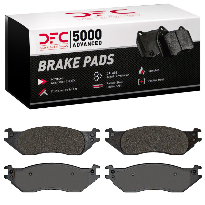 DFC 5000 Advanced Semi-Metallic Front Brake Pads, Ford E-150 Club Wagon 2004-2006