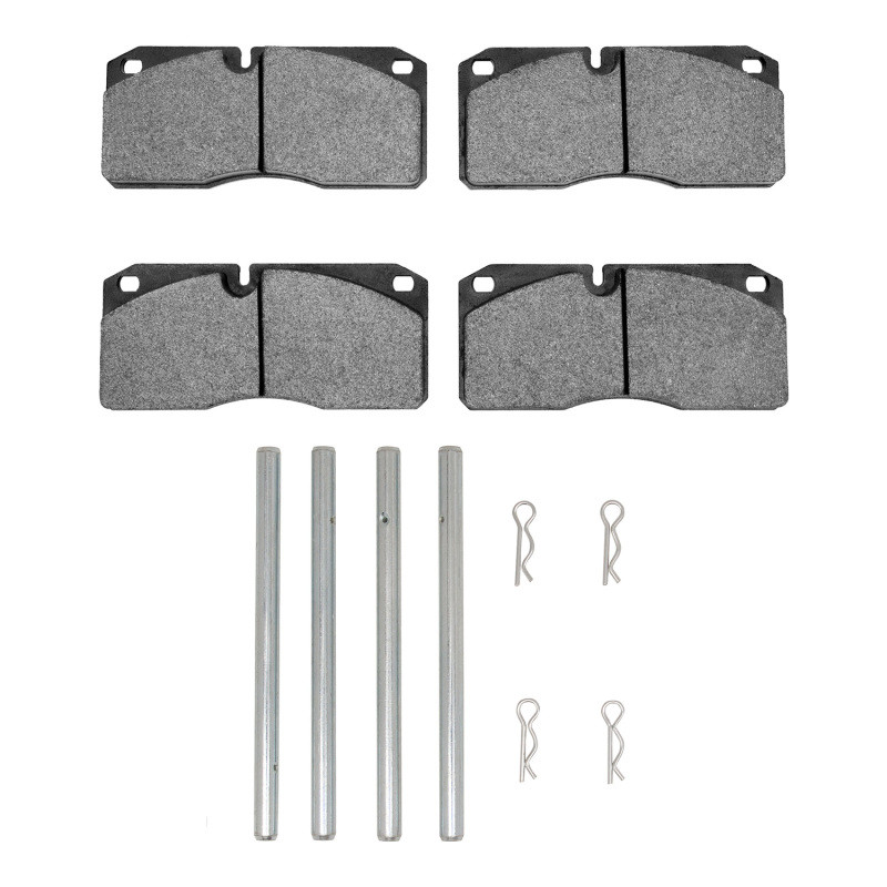 DFC 5000 Advanced Semi-Metallic Front/Rear Brake Pads and Hardware Kit, Damon Daybreak / 1987-2012