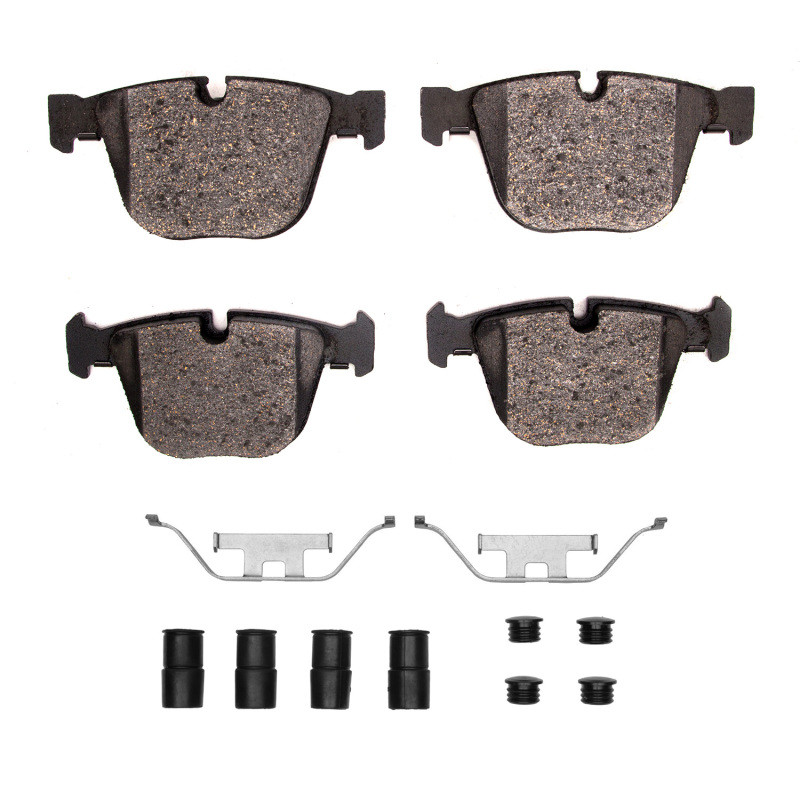 DFC 5000 Advanced Low-Metallic Rear Brake Pads and Hardware Kit, BMW 1 Series M 2002-2013