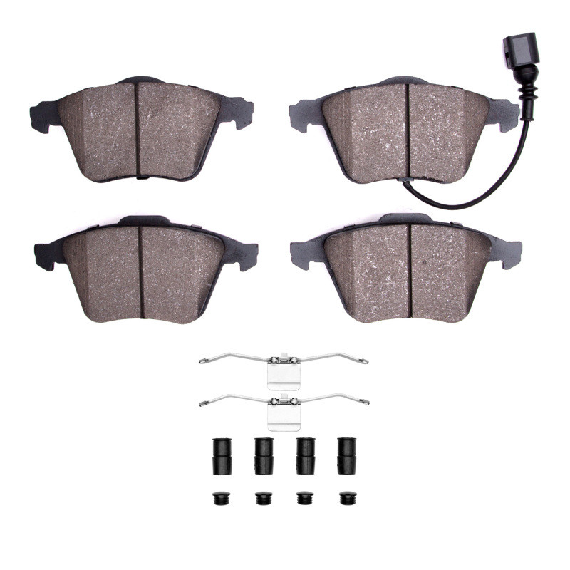DFC 5000 Advanced Low-Metallic Front Brake Pads and Hardware Kit, Volkswagen Passat (USA/Canada) 2006-2011