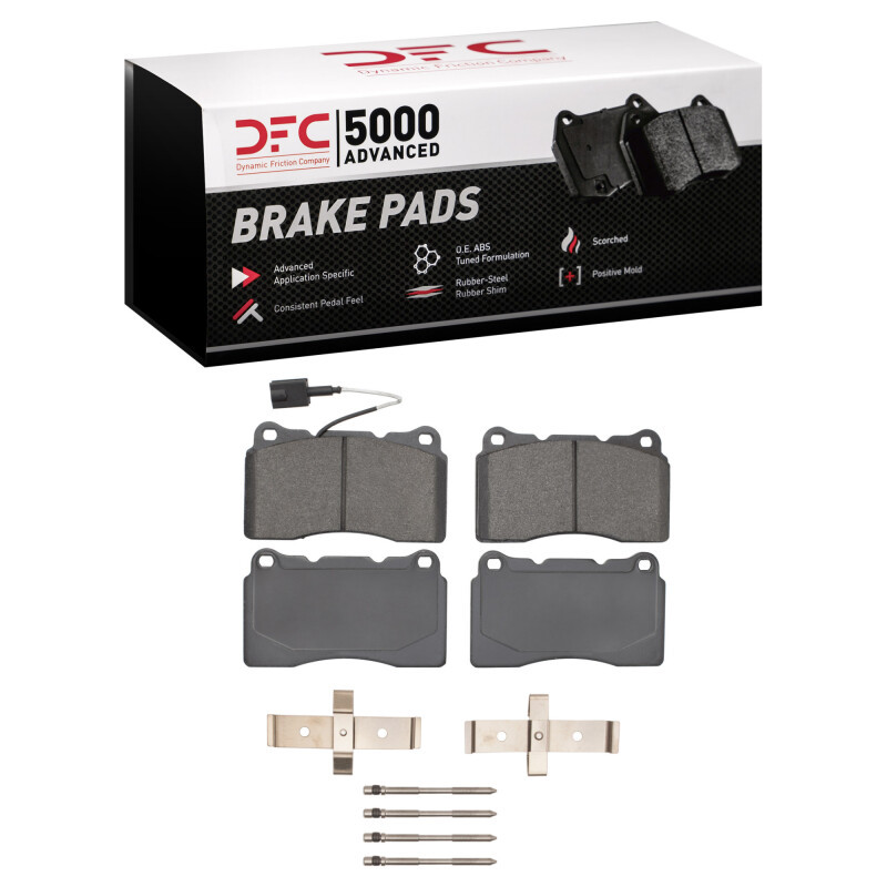DFC 14-22 Maserati Ghibli Front 5000 Advanced Low Metallic Brake Pads and Hardware Kit