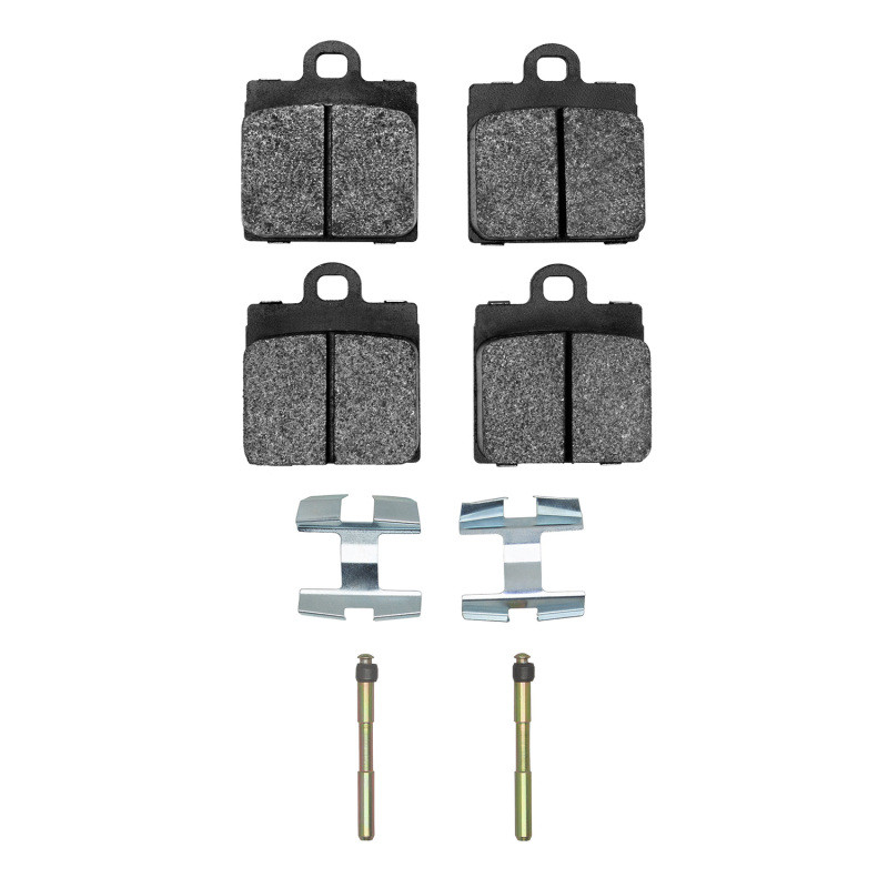 DFC 5000 Advanced Semi-Metallic Front Brake Pads and Hardware Kit, Volkswagen Karmann Ghia 1966-1970