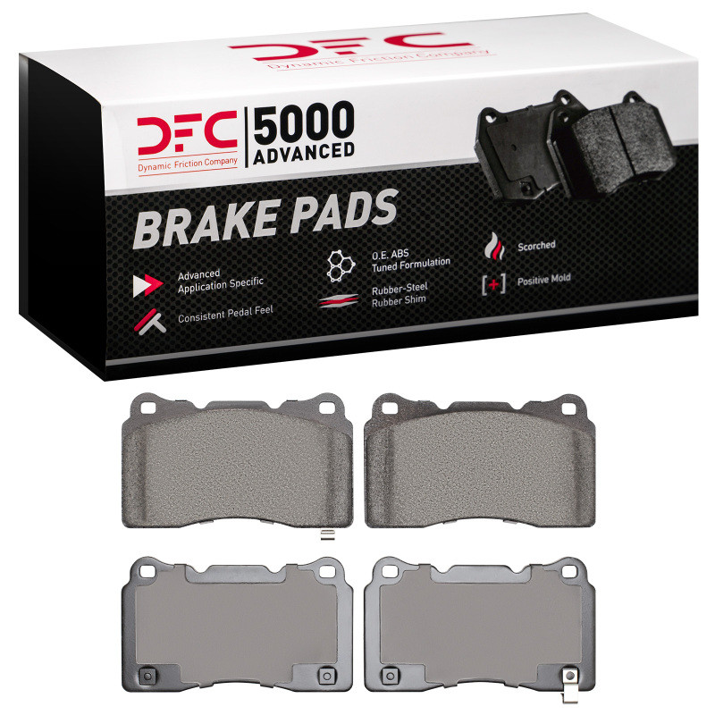 DFC 5000 Advanced Low-Metallic Front/Rear Brake Pads, Acura TL 2003-2025
