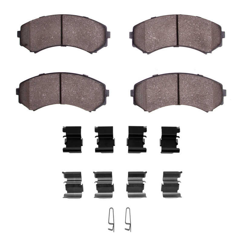 DFC 5000 Advanced Ceramic Front Brake Pads and Hardware Kit, Honda Passport 2000-2011