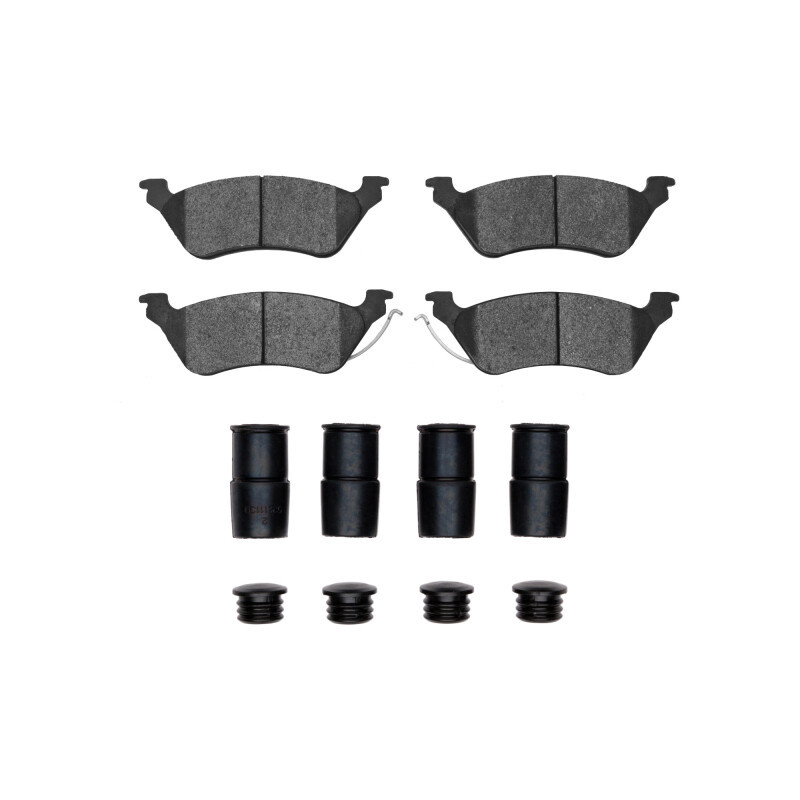 DFC 5000 Advanced Semi-Metallic Rear Brake Pads and Hardware Kit, Chrysler Town & Country 2001-2007