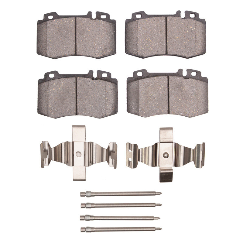 DFC 5000 Advanced Low-Metallic Front Brake Pads and Hardware Kit, Mercedes-Benz SL500 2002-2006