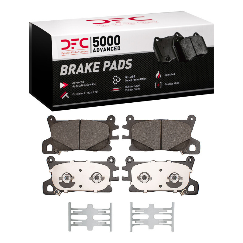DFC 5000 Advanced Low-Metallic Front Brake Pads and Hardware Kit, Hyundai Ioniq 5 N 2023-2025