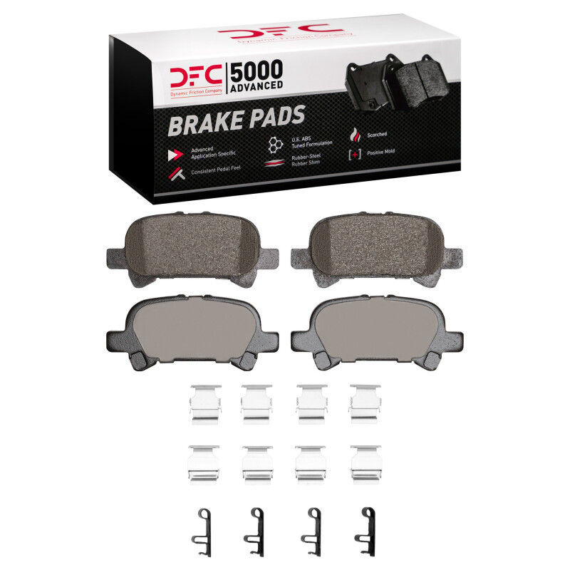 DFC 00-04 Toyota Solara Rear 5000 Advanced Ceramic Brake Pads and Hardware Kit