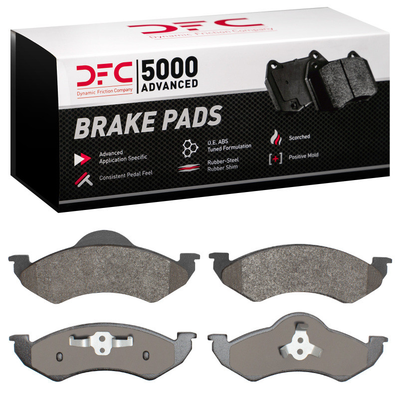 DFC 5000 Advanced Semi-Metallic Front Brake Pads, Dodge Dakota RWD 2000-2002