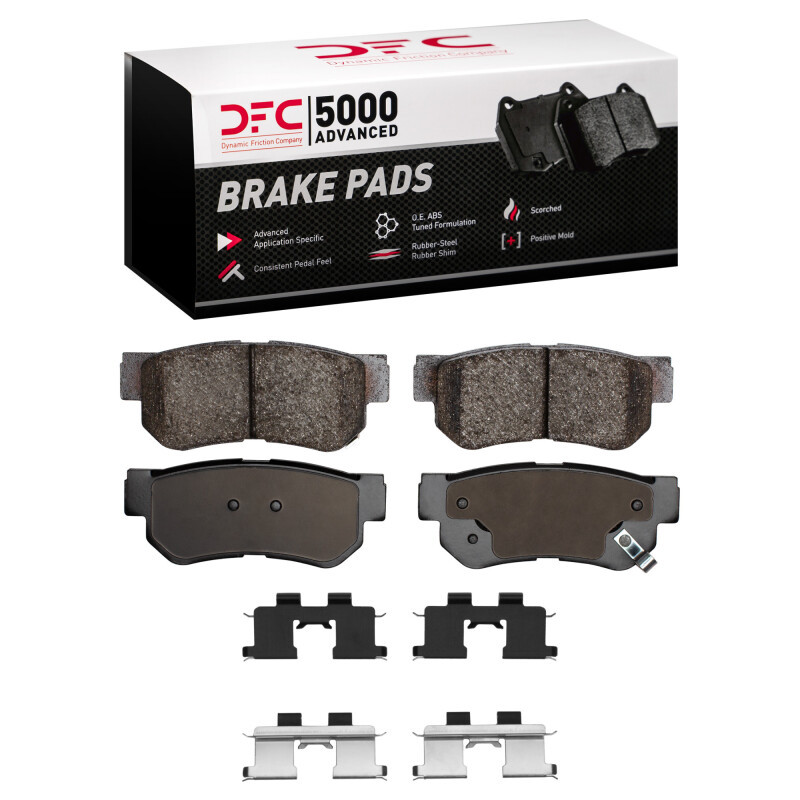 DFC 99-10 Hyundai XG350 Rear 5000 Advanced Ceramic Brake Pads and Hardware Kit