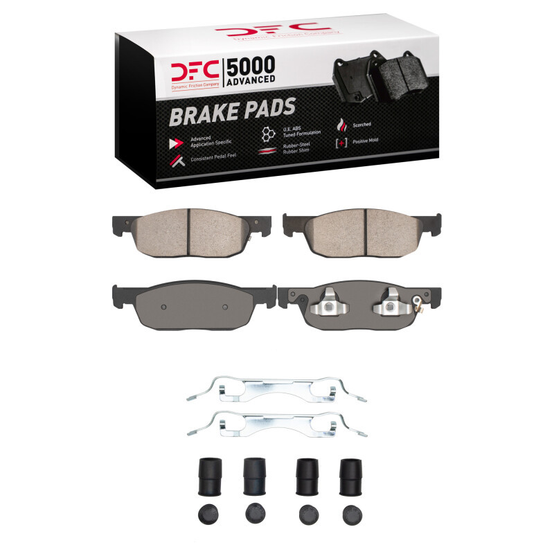 DFC 5000 Advanced Ceramic Front Brake Pads and Hardware Kit, Acura MDX 2022-2025