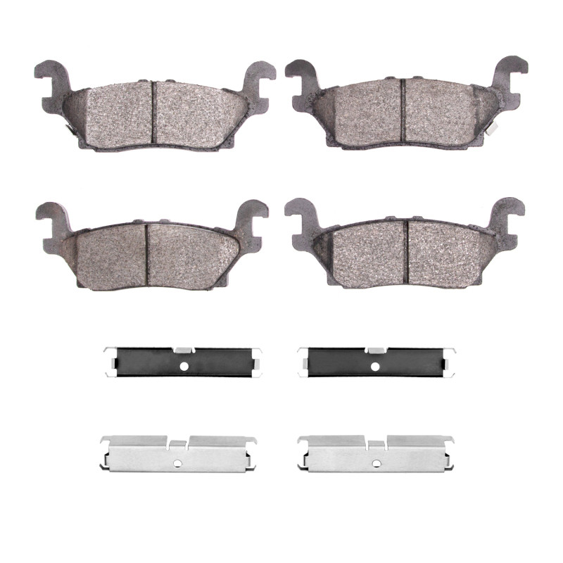 DFC 5000 Advanced Ceramic Rear Brake Pads and Hardware Kit, Hummer H3T 2006-2010
