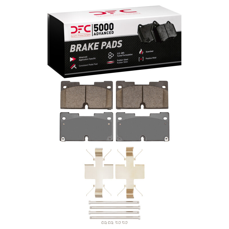 DFC 5000 Advanced Ceramic Front Brake Pads and Hardware Kit, Cadillac Escalade ESV 2019-2025