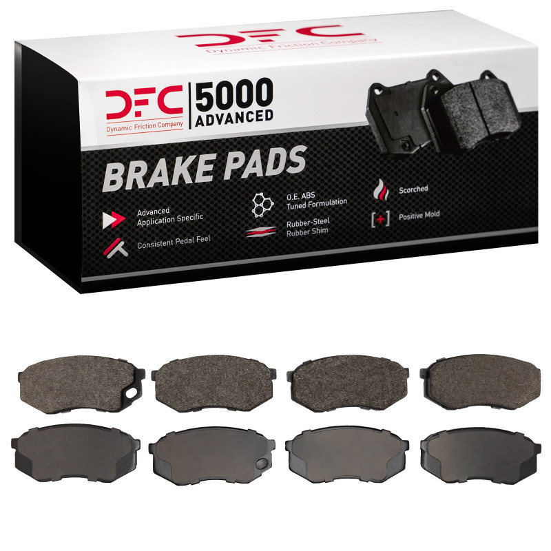 DFC 5000 Advanced Semi-Metallic Front Brake Pads, Mitsubishi Fuso FE 1995-2004