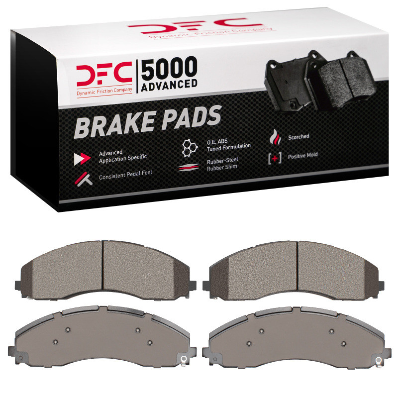 DFC 5000 Advanced Semi-Metallic Front/Rear Brake Pads, Ford F-550 Super Duty 2017-2024