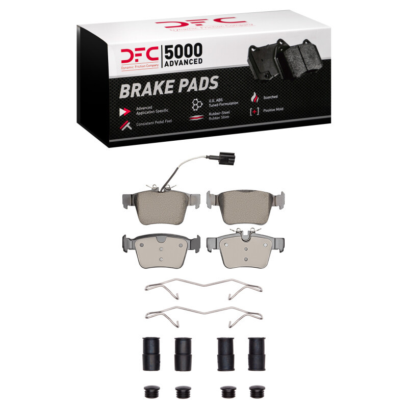 DFC 5000 Advanced Ceramic Rear Brake Pads and Hardware Kit, Maserati Ghibli 2017-2024