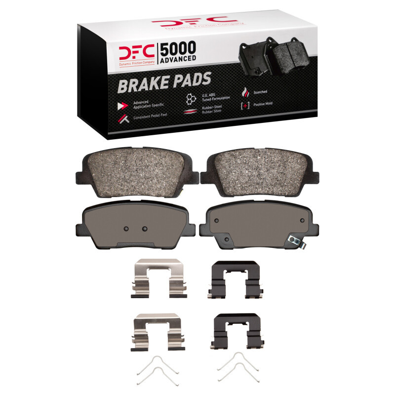 DFC 11-17 Hyundai Equus Rear 5000 Advanced Ceramic Brake Pads and Hardware Kit