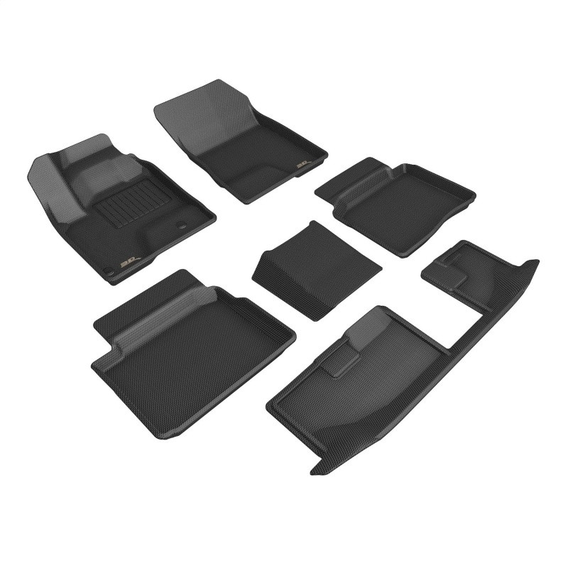 3D MAXpider Kagu [DATA_REQUIRED: Floor Mat Position] Black Floor Mat Set, Mitsubishi Outlander Phev 2022-2025