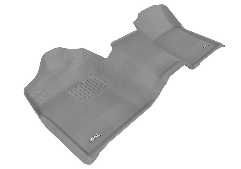 3D MAXpider Kagu 1st Row Gray Floor Mat Set, Chevrolet/GMC Silverado/Sierra Regular Cab 2007-2013