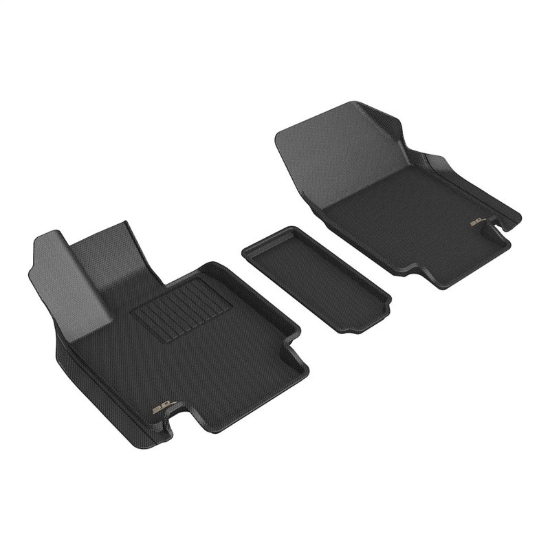 3D MAXpider Kagu 1st Row Black Floor Mat Set, Tesla Cybertruck AWD 2024