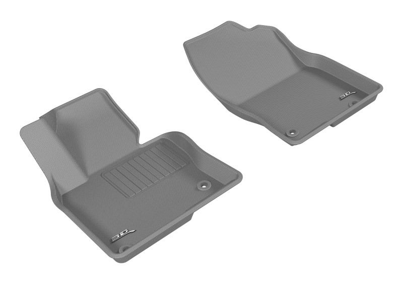 3D MAXpider Kagu 1st Row Gray Floor Mat Set, Mazda CX-5 2017-2020